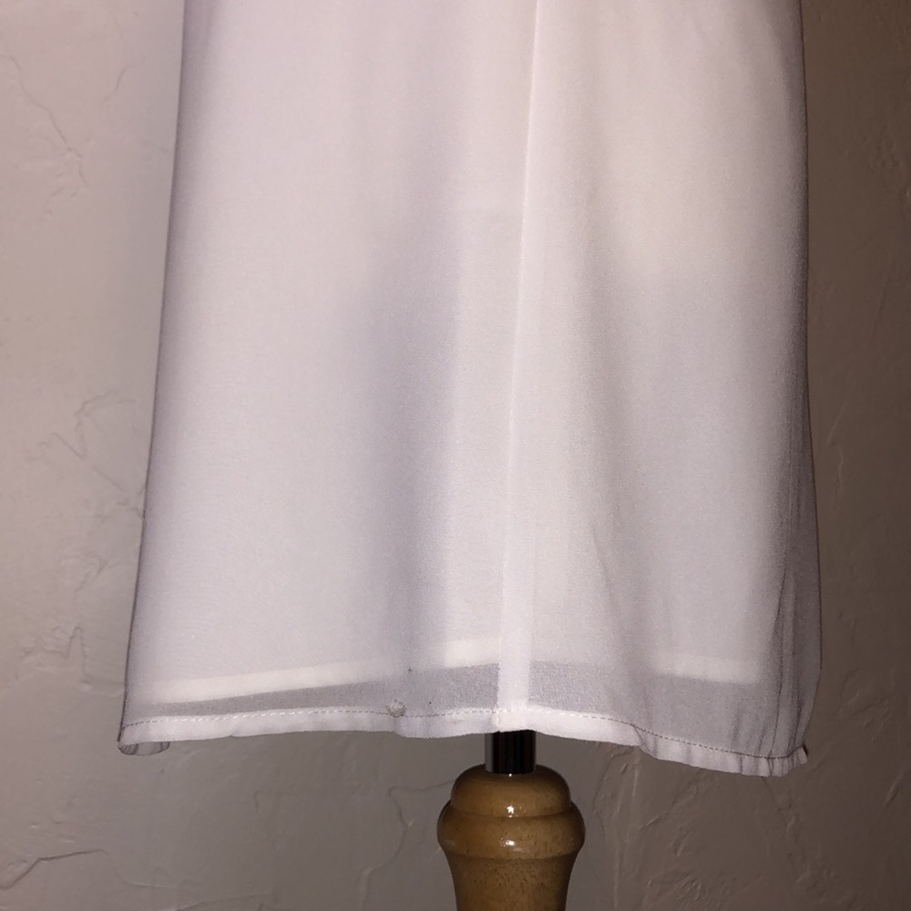 Mixology This is Love Decker White Front Cross Dress Women’s Size Small - Picture 6 of 8